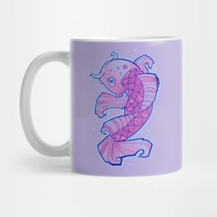 koi karp fish neon effect Mug